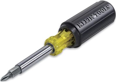 32500 11-in-1 Screwdriver/Nut Driver Set, 8 Bits (Phillips, Slotted, Torx, Square), 3 Nut Driver Sizes, Cushion Grip Handle