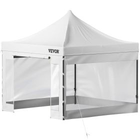 Pop Up Canopy Tent, 10 x 10 FT, Outdoor Patio Gazebo Tent with Removable Sidewalls and Wheeled Bag